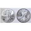 Image 1 : 2013 & 17 BU  AMERICAN SILVER EAGLES