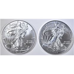 2-2020 BU  AMERICAN SILVER EAGLES