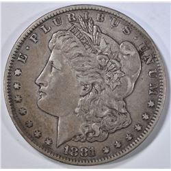 1881-CC MORGAN DOLLAR XF