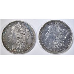 1888-O & 89-O MORGAN DOLLARS XF