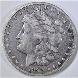 1892-S MORGAN DOLLAR VF