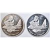 Image 1 : 2-ONE OUNCE .999 SILVER ROUNDS