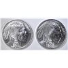 Image 1 : 2-INDIAN/BUFFLO ONE OUNCE .999 SILVER ROUNDS