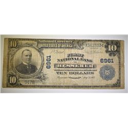 1902 $10 NATIONAL CURRENCY BESSEMER AL. VG+