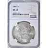 Image 1 : 1887 MORGAN DOLLAR NGC MS-64