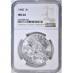 1900 MORGAN DOLLAR NGC MS-64
