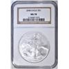 Image 1 : 2008 AMERICAN SILVER EAGLE NGC MS-70