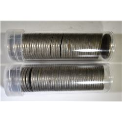 2 ROLLS MIXED DATE LIBERTY NICKELS  90% SILVER