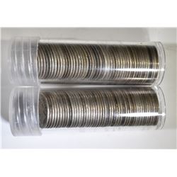2 ROLLS MIXED DATE BARBER DIMES  90% SILVER
