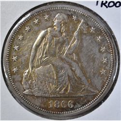 1866 SEATED LIBERTY DOLLAR  CH PROOF