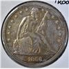Image 1 : 1866 SEATED LIBERTY DOLLAR  CH PROOF
