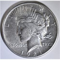 1921 PEACE DOLLAR  AU/BU