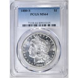 1880-S MORGAN DOLLAR PCGS MS-64