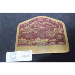 1969 LOG RACE PLAQUE FOR YACHT AWARD