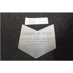 1968 STANDARD OIL  PLAQUE FOR YACHT AWARD