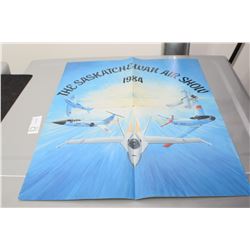 1984 SASKATCHEWAN AIR SHOW POSTER --- SNOW BIRDS