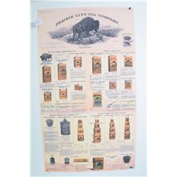 LARGE ' BUFFALO OIL ' PRODUCT POSTER