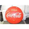Image 4 : LARGE ANTIQUE 4 ' COCA COLA ADVERTISING BUTTON SIGN