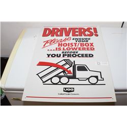 UGG ELEVATORS NOS SIGN