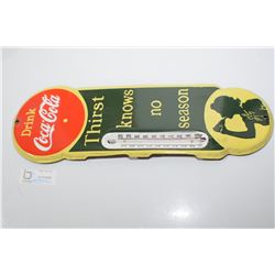 COCA COLA PORCELAIN ADVERTISING THERMOMETER