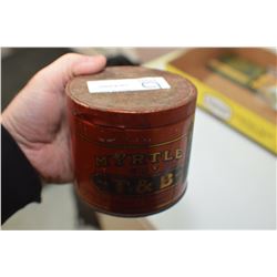 1915 MYRTLE TOBACCO TIN FRICTION LID