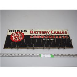 BOWES BATTERY CABLE DISPLAY RACK (20X8 1/4 IN WIDE)