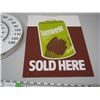 Image 4 : STAMPEDE THERMOMETER PLUS STAMPEDE PLEXIGLASS SIGN (11 X 15 IN LONG)