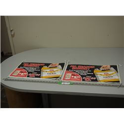 2X THE MONEY/ PACIFIC 66 PAPER BAGS (2) (DOUBLE SIDED)