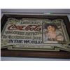 Image 6 : COCA COLA MIRRORED PICTURE IN FRAME (21 X 27)