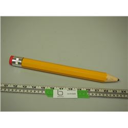 LARGE WOODEN PENCIL (12 1/2 IN LONG) X (1 IN THICK)