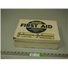 Image 1 : JOHNSON & JOHNSON METAL FIRST AID KIT BOX (EMPTY)