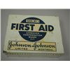 Image 2 : JOHNSON & JOHNSON METAL FIRST AID KIT BOX (EMPTY)