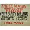 Image 5 : VINTAGE 100 LB THREE MAIDS FLOUR BAG