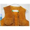 Image 2 : LEATHER VEST WITH TASSLES (SIZE SMALL?)
