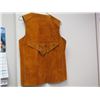 Image 4 : LEATHER VEST WITH TASSLES (SIZE SMALL?)