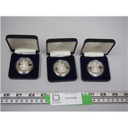 3X THE MONEY / JUNE 1983 CANADA THE PRINCE AND PRINCESS OF WALES COINS (3) IN CASES (ALL 3 THE SAME)