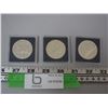 Image 1 : (3) 1981 SLIVER CANADIAN DOLLARS SEALED IN CASE (ALL 3 THE SAME)