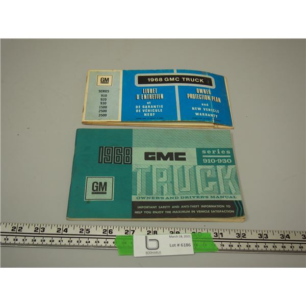1968 GMC TRUCK OWNERS PROTECTION PLAN BOOKS