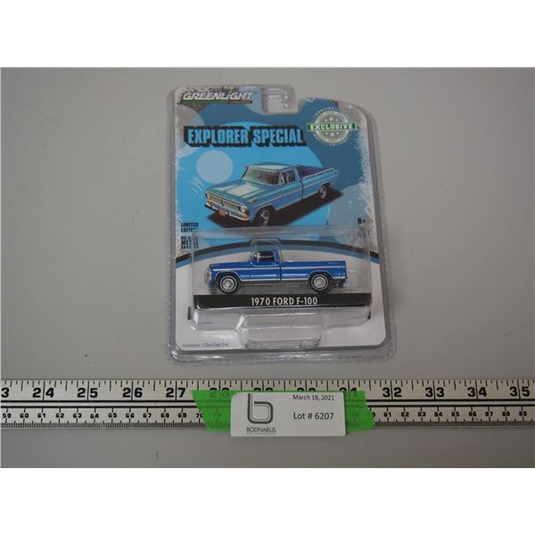 GREEN LIGHT EXPLORER SPECIAL 1970 FORD F-100 TOY TRUCK (NIB) 1/64 SCALE 2018