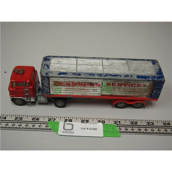 CORGI MAJOR TOYS ARTICULATED TRAILER 1137 & SEMI (TOTAL LENGTH 9 1/4)