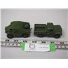 Image 3 : 2X THE MONEY/ DINKY TOYS FIELD ARTILLERY TRACTOR & ARMY CARGO TRUCK (BOTH 3 IN LONG)