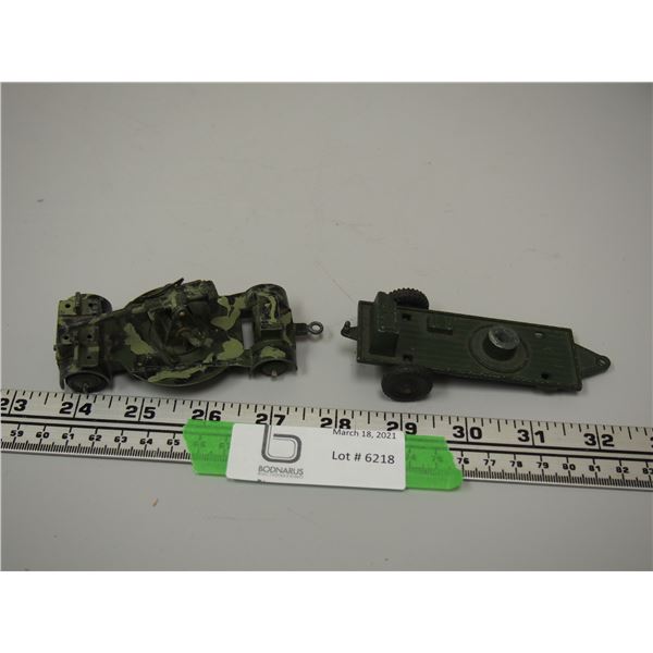 2X THE MONEY/ DINKY TOY ARMY CANNON, A LONE STAR PRODUCT MODERN DAY ARMY SONIC TRAILER