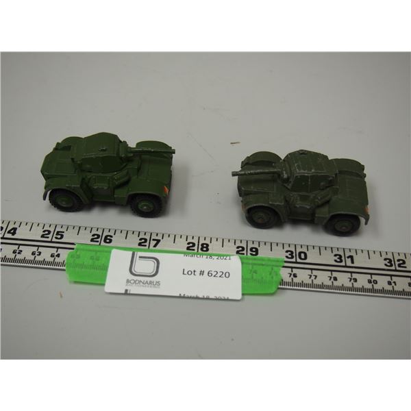 2X THE MONEY/ DINKY TOYS ARMOURED CARS