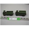 Image 1 : 2X THE MONEY/ DINKY TOYS ARMY WAGONS (4 IN LONG EACH)