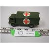 Image 1 : DINKY TOYS MILITARY AMBULANCE (1 DOOR HINGE IS BROKEN OFF 4 1/4 IN LONG)