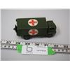 Image 3 : DINKY TOYS MILITARY AMBULANCE (1 DOOR HINGE IS BROKEN OFF 4 1/4 IN LONG)