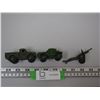 Image 3 : 3X THE MONEY/ DINKY TOYS ARMY CANNON, DINKY TOYS SCOUT CAR, DINKY TOYS ARMY CARGO TRUCK