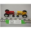 Image 1 : 2X THE MONEY/ SMALL TOY TRACTORS MINN MOLINE 6850, 1855 COCKSHUTT (EACH 2 1/2 IN LONG)