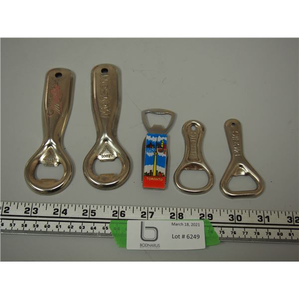 (5) BOTTOLE CAP OPENERS