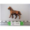 Image 1 : COPPERHORSE (COPPER?  METAL) 3.5" TALL 4" LONG
